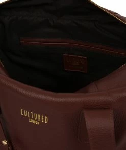 Cultured London 'Hammersmith' Rich Chestnut Leather Handbag 10 Cultured London 'Hammersmith' Rich Chestnut Leather Handbag -Max Factor Shop 02e83f2469194e76b509d7301393a783