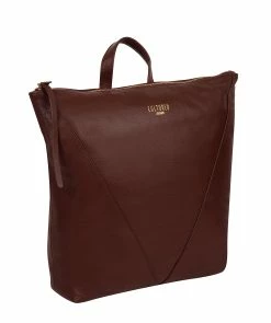 Cultured London 'Iiford' Rich Chestnut Leather Backpack -Max Factor Shop 07e0c61e5fa14beda010d1651aef1c73