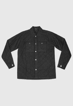Bolongaro Trevor Button Up Shirt In Wash Black Denim