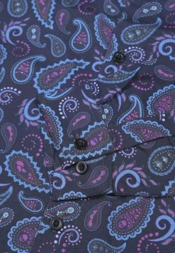 Bolongaro Trevor Slim Fit Classic Paisley Shirt - Black -Max Factor Shop 0be43c487b9b404eba1e369404ef0d72