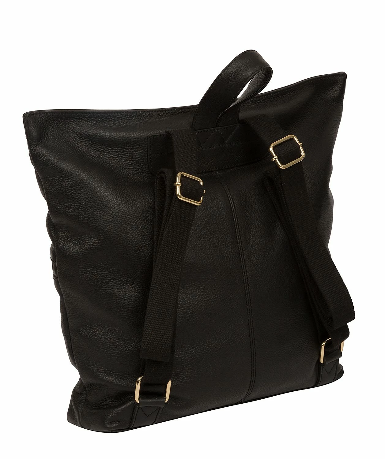 Cultured London 'Addington' Black Leather Backpack 4 Cultured London 'Addington' Black Leather Backpack - Image 4