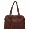 Cultured London 'Hammersmith' Rich Chestnut Leather Handbag