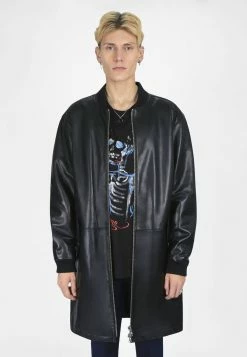 Bolongaro Trevor Quilted Longline Bomber In Black