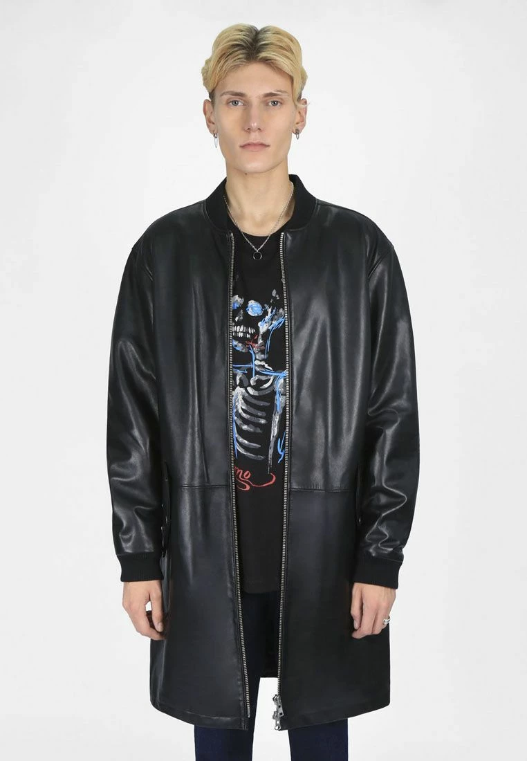 Bolongaro Trevor Quilted Longline Bomber In Black 1 Bolongaro Trevor Quilted Longline Bomber In Black