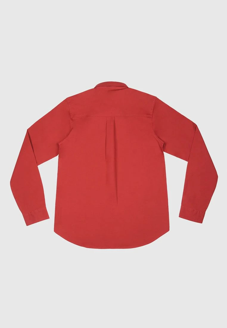 Bolongaro Trevor Skinny Fit Classic Shirt In Berry 2 Bolongaro Trevor Skinny Fit Classic Shirt In Berry - Image 2