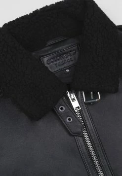 Bolongaro Trevor Colton Leather Bomber Jacket - Black -Max Factor Shop 214e3277d09f41a89ec216e919ff848b