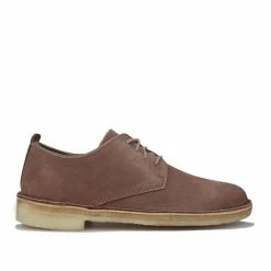 Women's Clarks Originals Desert London Shoes in Mushroom - Cream
