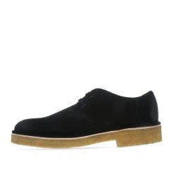Men's Clarks Originals Desert Khan 221 Suede Shoes in Black -Max Factor Shop 2f87ba4c05684b6da957a5cf2f9c1f77