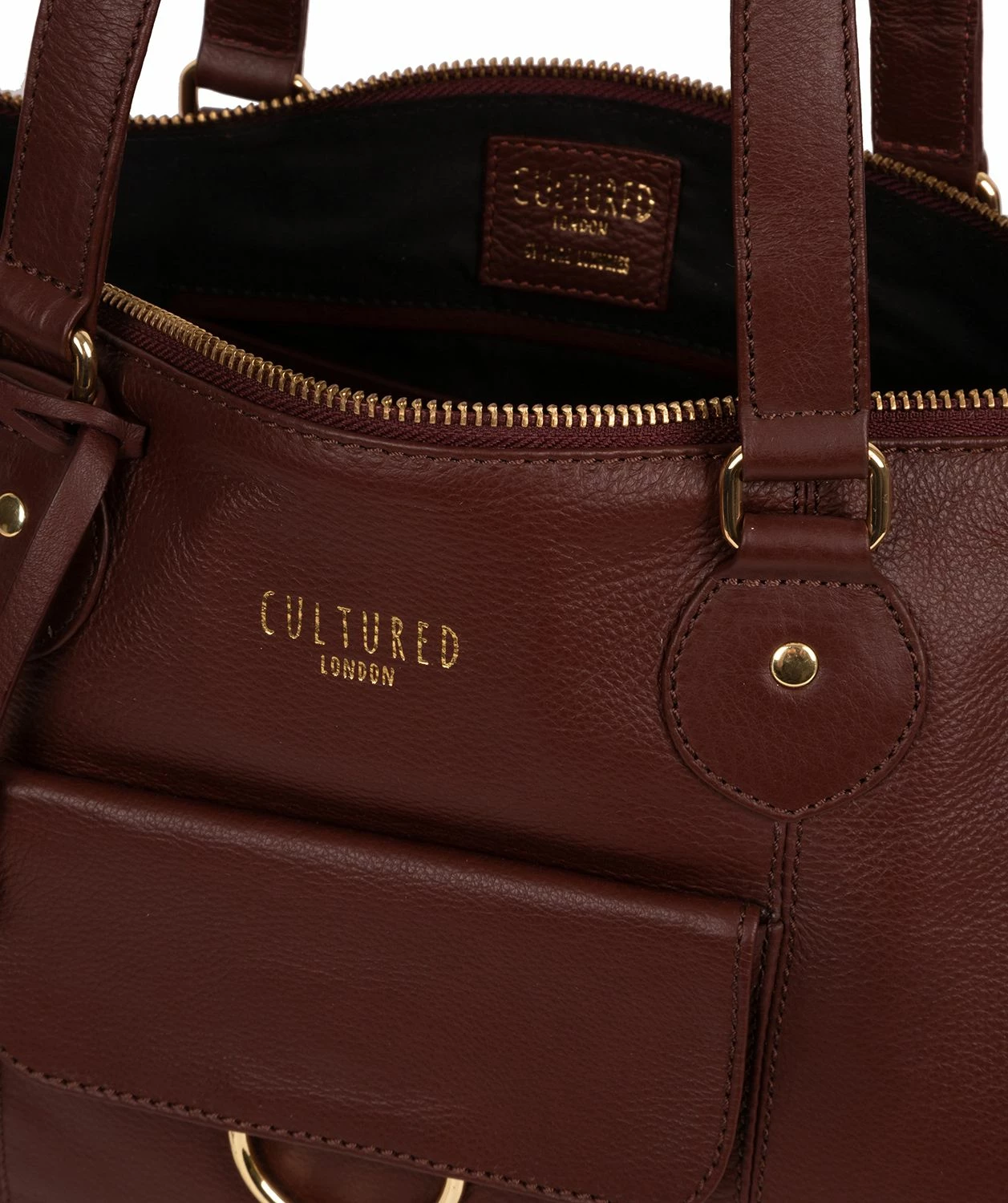 Cultured London 'Bayswater' Rich Chestnut Leather Tote Bag 5 Cultured London 'Bayswater' Rich Chestnut Leather Tote Bag - Image 5