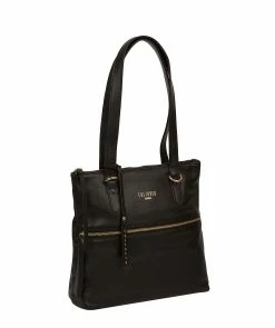 Cultured London 'Chesham' Black Leather Tote Bag 11 Cultured London 'Chesham' Black Leather Tote Bag -Max Factor Shop 37cc14877a5e4d6190f51ddcad42f461