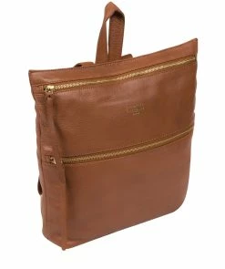Cultured London 'Addington' Dark Tan Leather Backpack 9 Cultured London 'Addington' Dark Tan Leather Backpack -Max Factor Shop 3ab00b94431e4a7eb713155c51b862af