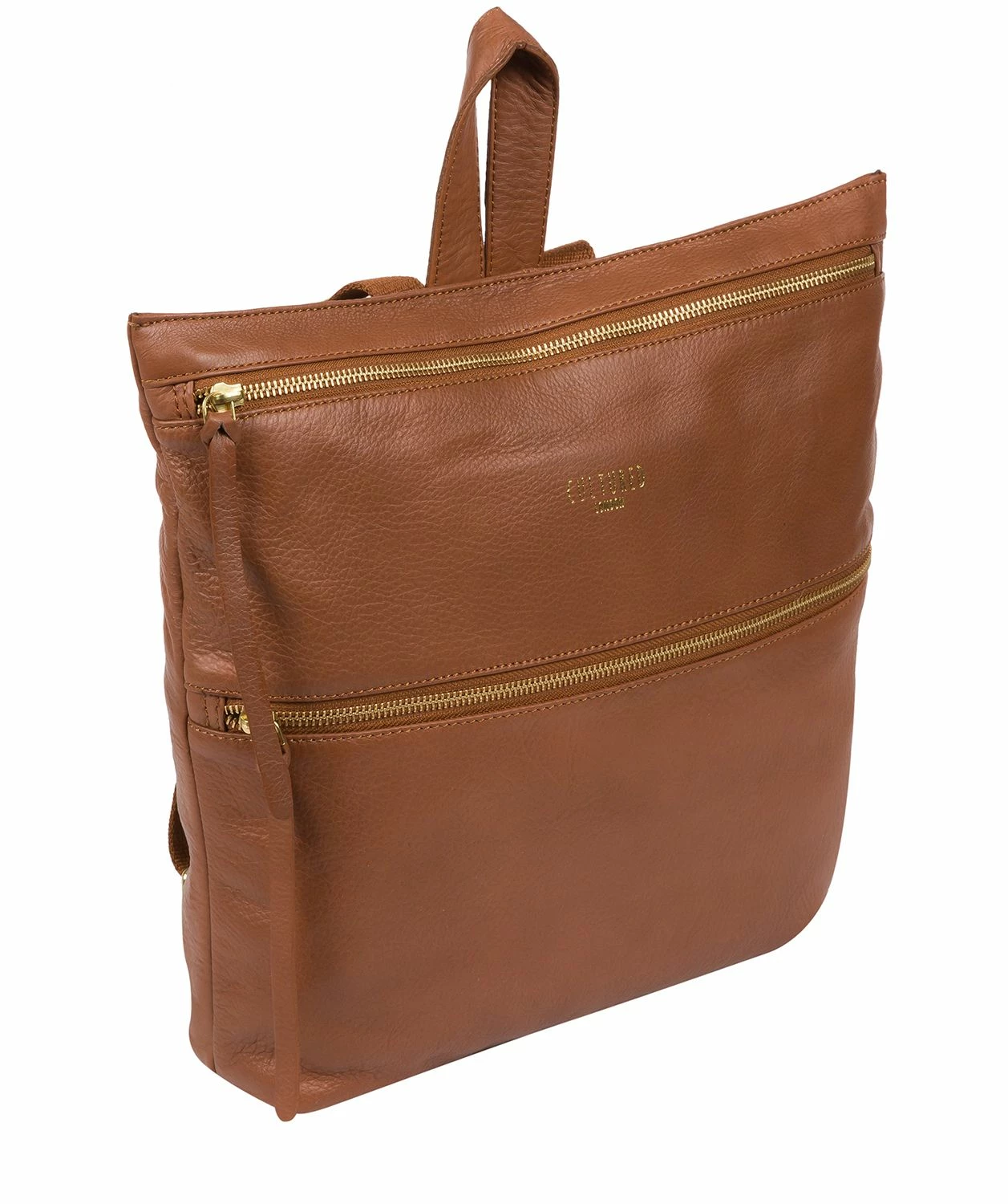 Cultured London 'Addington' Dark Tan Leather Backpack 5 Cultured London 'Addington' Dark Tan Leather Backpack - Image 5