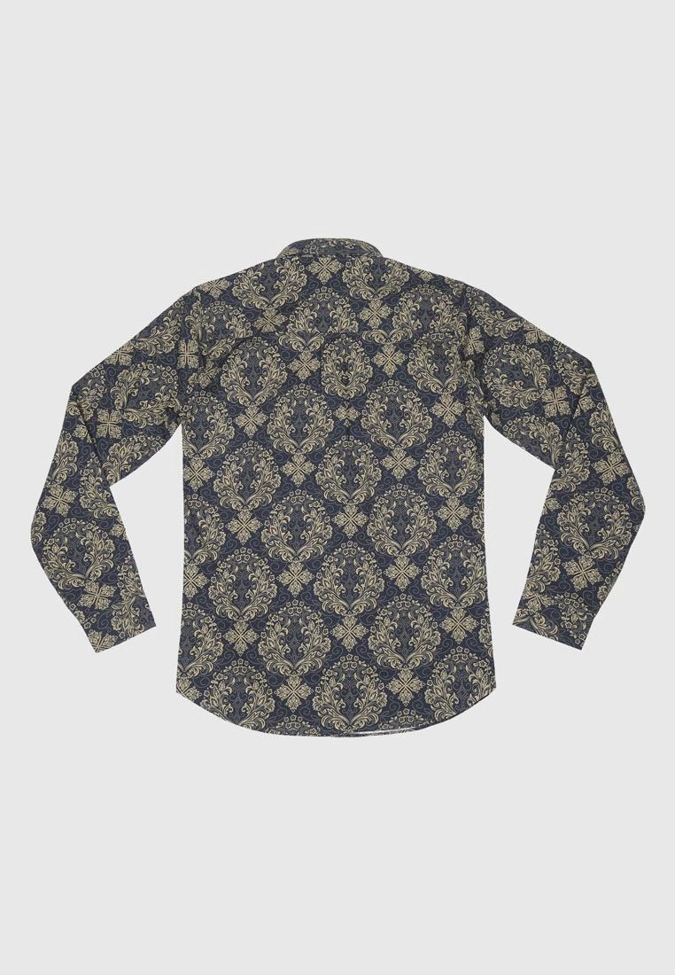 Bolongaro Trevor Skinny Fit Classic Shirt In Gold - Black/Gold 2 Bolongaro Trevor Skinny Fit Classic Shirt In Gold - Black/Gold - Image 2