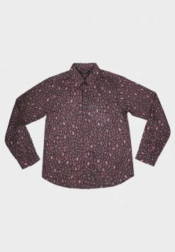 Bolongaro Trevor Leopard Print Shirt In Purple
