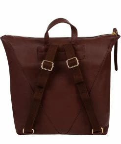 Cultured London 'Iiford' Rich Chestnut Leather Backpack -Max Factor Shop 46b1ad8819e64397af79c1682613dcc0