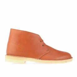Men's Clarks Originals Desert Rock Boots in Brown
