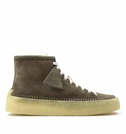 Clarks Originals Caravan Suede Trainers - Army Green