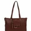 Cultured London 'Bayswater' Rich Chestnut Leather Tote Bag