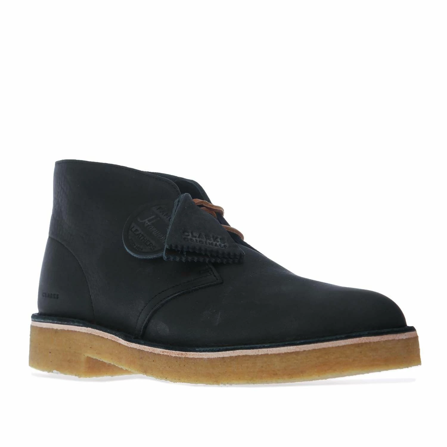 Men's Clarks Originals Desert Boots in Black 2 Men's Clarks Originals Desert Boots in Black - Image 2