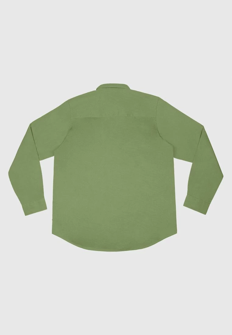 Bolongaro Trevor Skinny Fit Classic Shirt In Sage Green 2 Bolongaro Trevor Skinny Fit Classic Shirt In Sage Green - Image 2