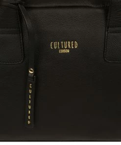 Cultured London 'Hammersmith' Black Leather Handbag -Max Factor Shop 675828ddcc3d4e31bdfd90b99404edc8