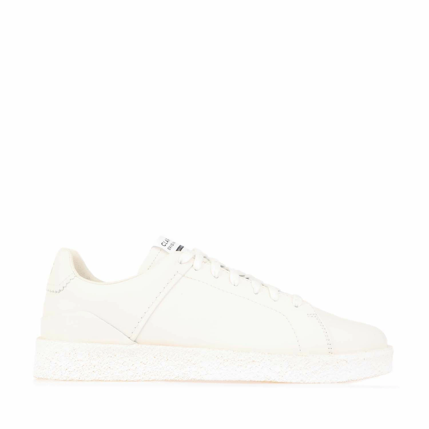Men's Clarks Originals Tormatch Leather Trainer in White 1 Men's Clarks Originals Tormatch Leather Trainer in White
