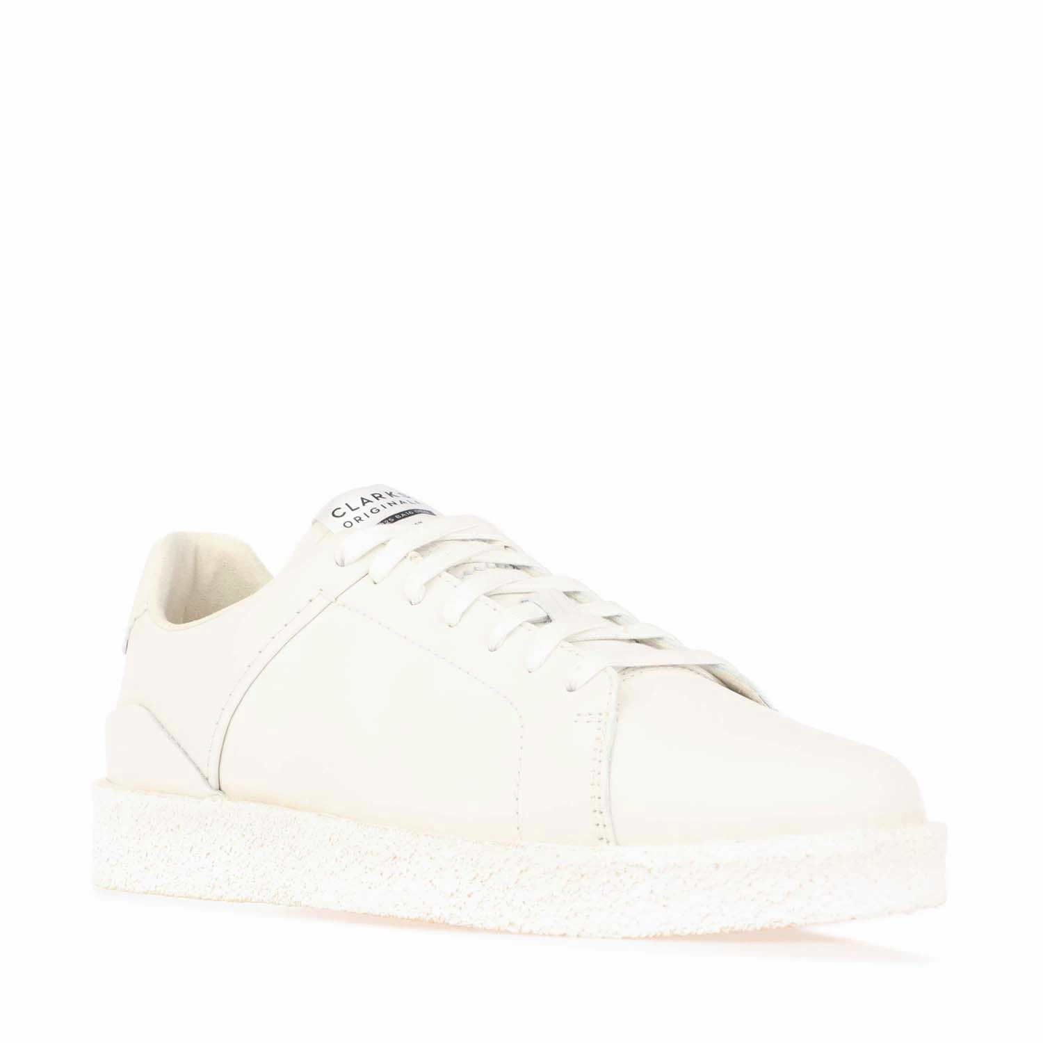 Men's Clarks Originals Tormatch Leather Trainer in White 2 Men's Clarks Originals Tormatch Leather Trainer in White - Image 2