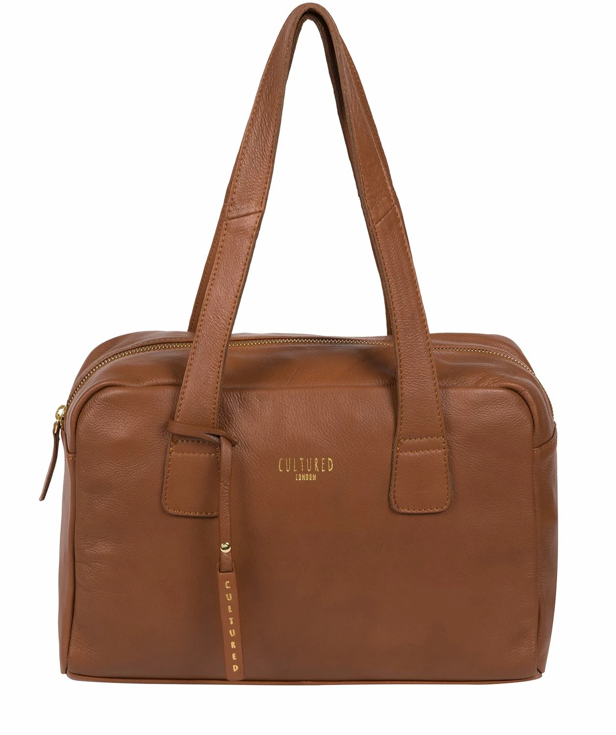 Cultured London 'Hammersmith' Dark Tan Leather Handbag 1 Cultured London 'Hammersmith' Dark Tan Leather Handbag