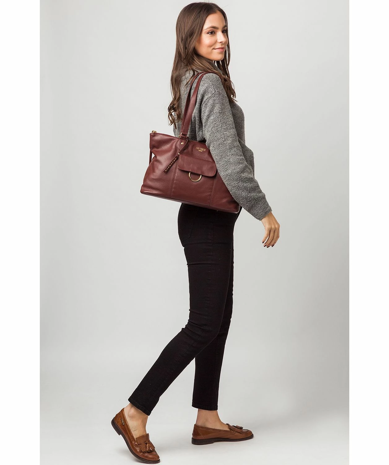 Cultured London 'Bayswater' Rich Chestnut Leather Tote Bag 2 Cultured London 'Bayswater' Rich Chestnut Leather Tote Bag - Image 2