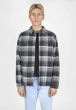 Bolongaro Trevor Kawan Checked Shirt - Grey
