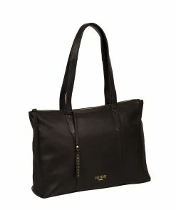 Cultured London 'Barbican' Black Leather Tote Bag 11 Cultured London 'Barbican' Black Leather Tote Bag -Max Factor Shop 77d58c59892f4d19bcba92963cbdad95