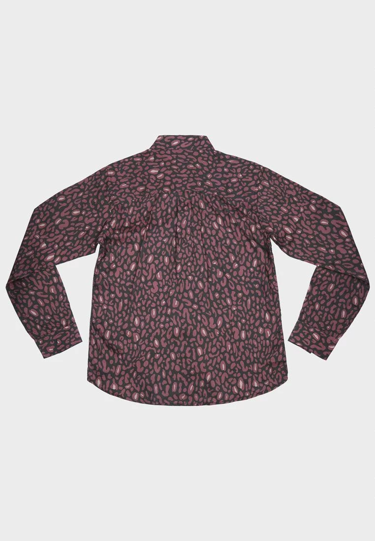 Bolongaro Trevor Leopard Print Shirt In Purple 2 Bolongaro Trevor Leopard Print Shirt In Purple - Image 2