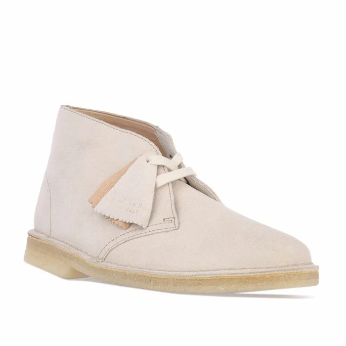 Women's Clarks Originals Desert Boots in Off White - Off-White 2 Women's Clarks Originals Desert Boots in Off White - Off-White - Image 2