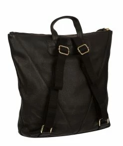Cultured London 'Iiford' Black Leather Backpack -Max Factor Shop 850d4c210da147319a03444d7d6d02da