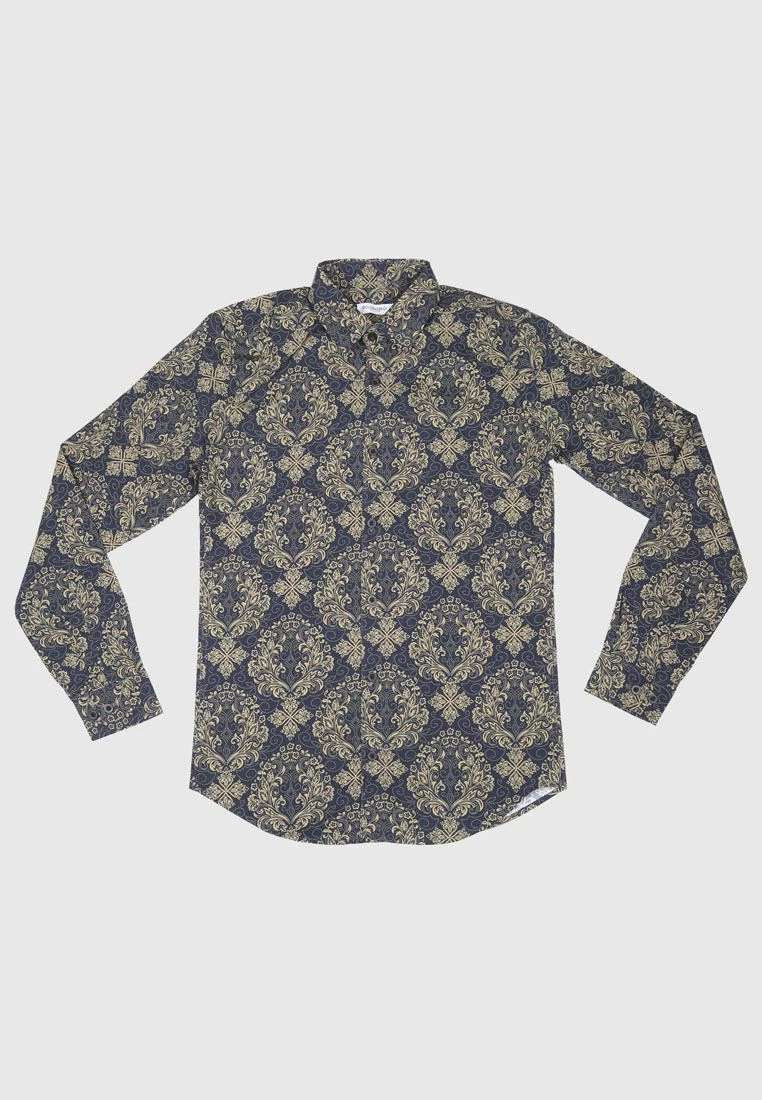 Bolongaro Trevor Skinny Fit Classic Shirt In Gold - Black/Gold 1 Bolongaro Trevor Skinny Fit Classic Shirt In Gold - Black/Gold