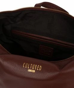 Cultured London 'Iiford' Rich Chestnut Leather Backpack -Max Factor Shop 8e43da7401ed40a49eb76bcddd6f3132