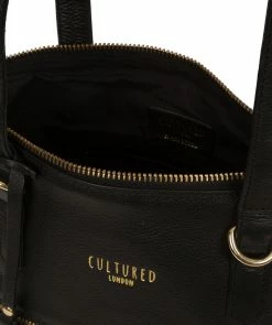 Cultured London 'Chesham' Black Leather Tote Bag 10 Cultured London 'Chesham' Black Leather Tote Bag -Max Factor Shop 8e49188d75cb49cda1241ef28edb3075