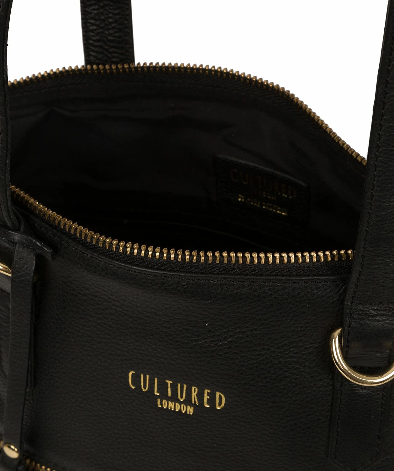 Cultured London 'Chesham' Black Leather Tote Bag 5 Cultured London 'Chesham' Black Leather Tote Bag - Image 5