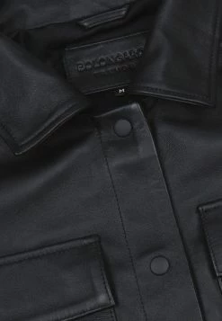 Bolongaro Trevor Workwear Leather Jacket - Black -Max Factor Shop 8ec8d62011ac44d8899dc76dde24f62c