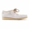 Clarks Originals Wallabee Suede Shoes - Beige - White