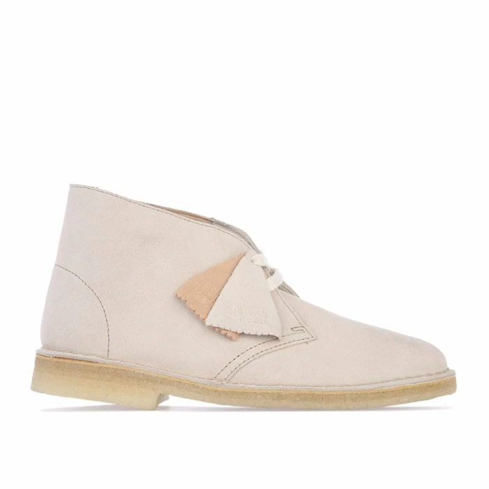 Women's Clarks Originals Desert Boots in Off White - Off-White 1 Women's Clarks Originals Desert Boots in Off White - Off-White