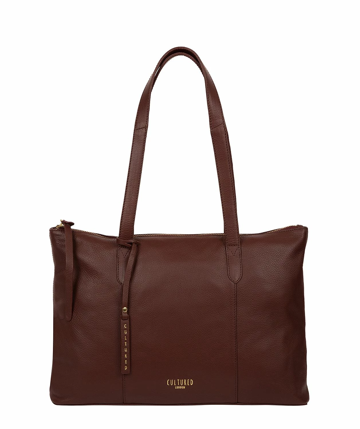 Cultured London 'Barbican' Rich Chestnut Leather Tote Bag 1 Cultured London 'Barbican' Rich Chestnut Leather Tote Bag