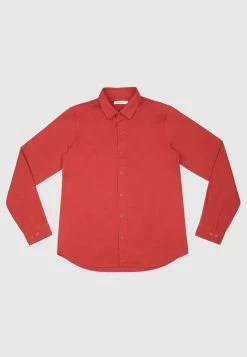 Bolongaro Trevor Skinny Fit Classic Shirt In Berry