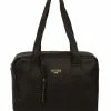Cultured London 'Hammersmith' Black Leather Handbag