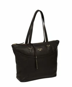 Cultured London 'Heston' Black Leather Tote Bag 9 Cultured London 'Heston' Black Leather Tote Bag -Max Factor Shop b79342211eb941cd8fb8a72608690f02