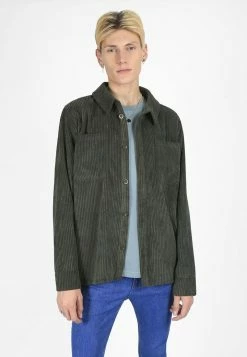 Bolongaro Trevor Worker Cord Shirt In Khaki