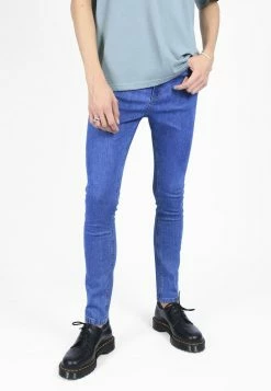 Bolongaro Trevor Super Skinny Jeans In Mid Blue
