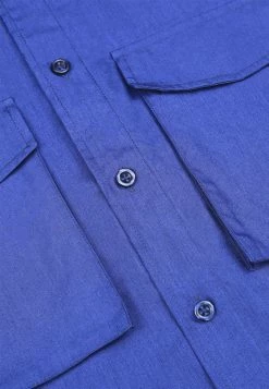 Bolongaro Trevor Satin Mix Long Sleeve Shirt - Blue -Max Factor Shop cd899ccad3cc4aacbccace05e4b86514