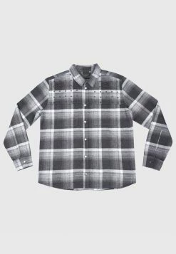 Bolongaro Trevor Kawan Checked Shirt - Grey -Max Factor Shop d06d59b47d704fd0a2ede84a36da65cb