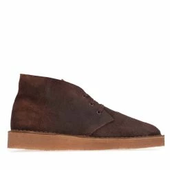Men's Clarks Originals Desert Coal Boots in Brown